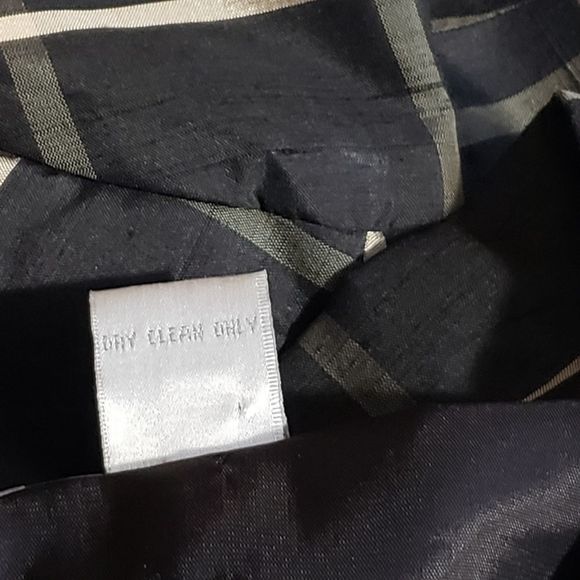 DRESSBARN Pure Silk Window Pane Jacket Size 2X - Picture 11 of 11